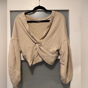 Free People Cream Sweater